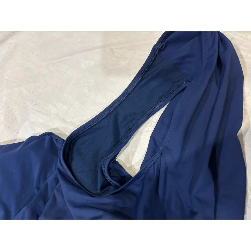 Lauren Ralph Lauren Flyaway One Piece Swimsuit SZ 14